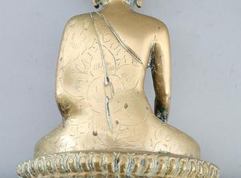 FIGUR, mässing, ostindisk.