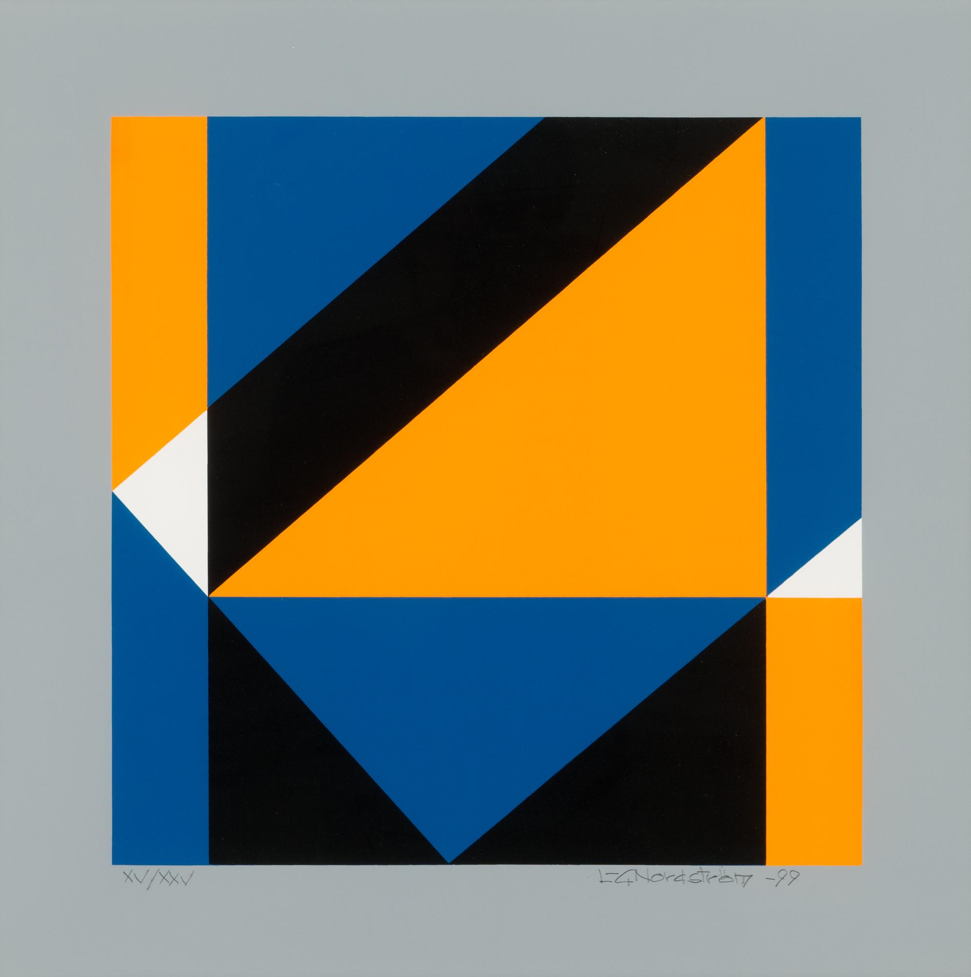 Lars-Gunnar Nordström, serigraph, signed and dated-99. Marked XV/XXV.