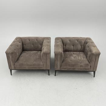 A pair of 'Raffles' armchairs, Eichholtz, contemporary.