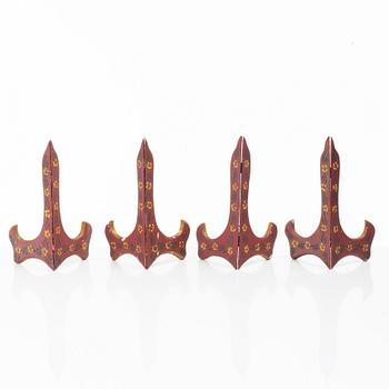 A group lot of 13 Chinese wooden stands, 20th century.