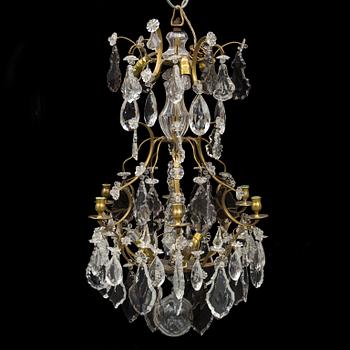 A circa 1900 rococo style chandelier.