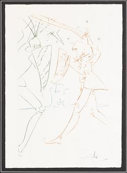 Salvador Dalí, drypoint, 1975, signed 1/100.