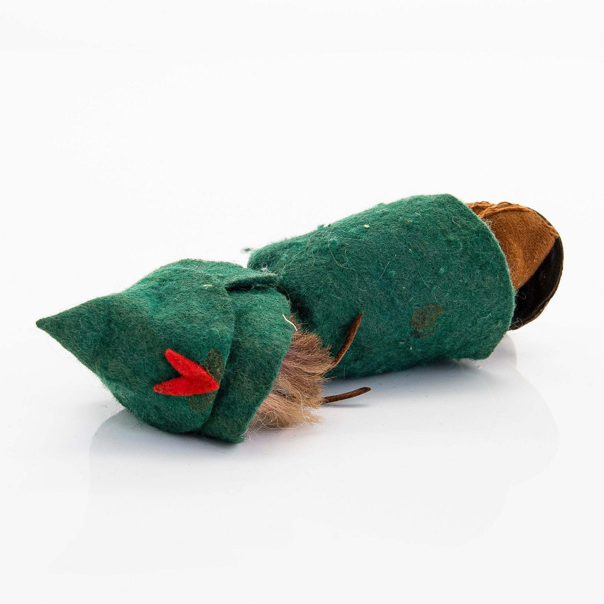 Atelier Fauni, a 'Snufkin' Moomin figurine, Finland, 1950s/60s.