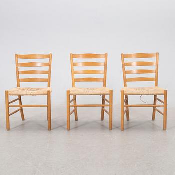 Kaare Klint, chairs, 6 pcs, "Kirkestolen", Denmark, second half of the 20th century.