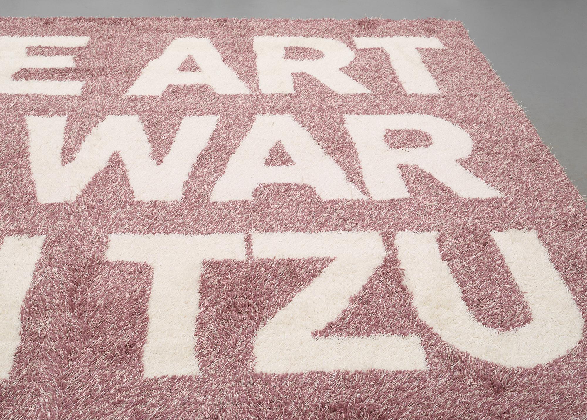 Ulf Rollof, CARPET. "THE ART OF WAR SUN TZU". Tufted in 2010. 248 x 352 cm. Ulf Rollof, Sweden, born in 1961.