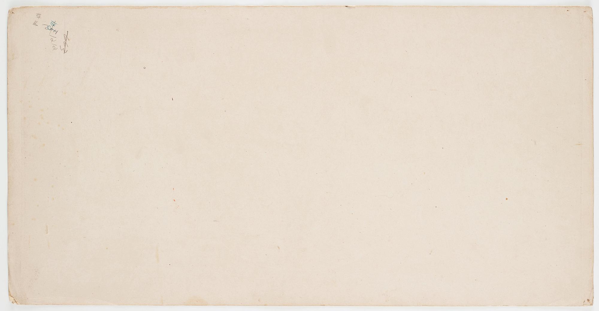 Two Fan paintings by unknown artis, late Qing dynasty.