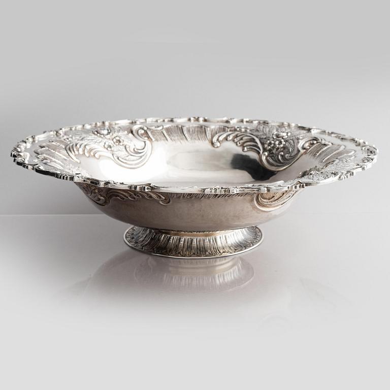 Lale Silverware & Co Ltd, praktskål, sterling silver, Istanbul, Turkiet 1900-tal. Nyrokoko.