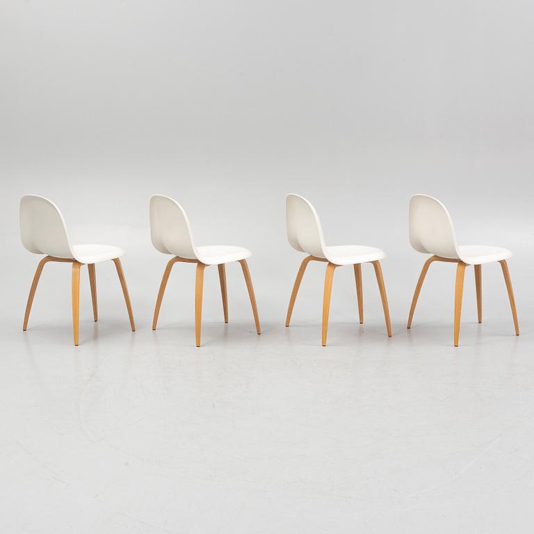 Komplot Design, four "3D" dining chairs, Gubi, Denmark.