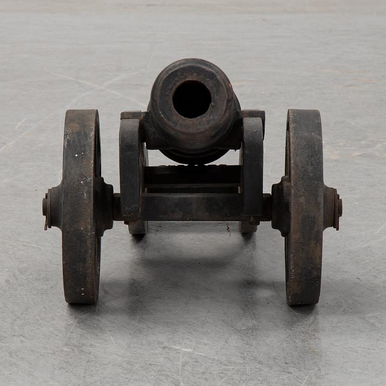 Two Swedish cast iron cannons, Stafsjö bruk, second half of the 20th century.