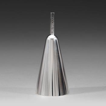 363. Wiwen Nilsson, a sterling serving bell, Lund Sweden 1958.