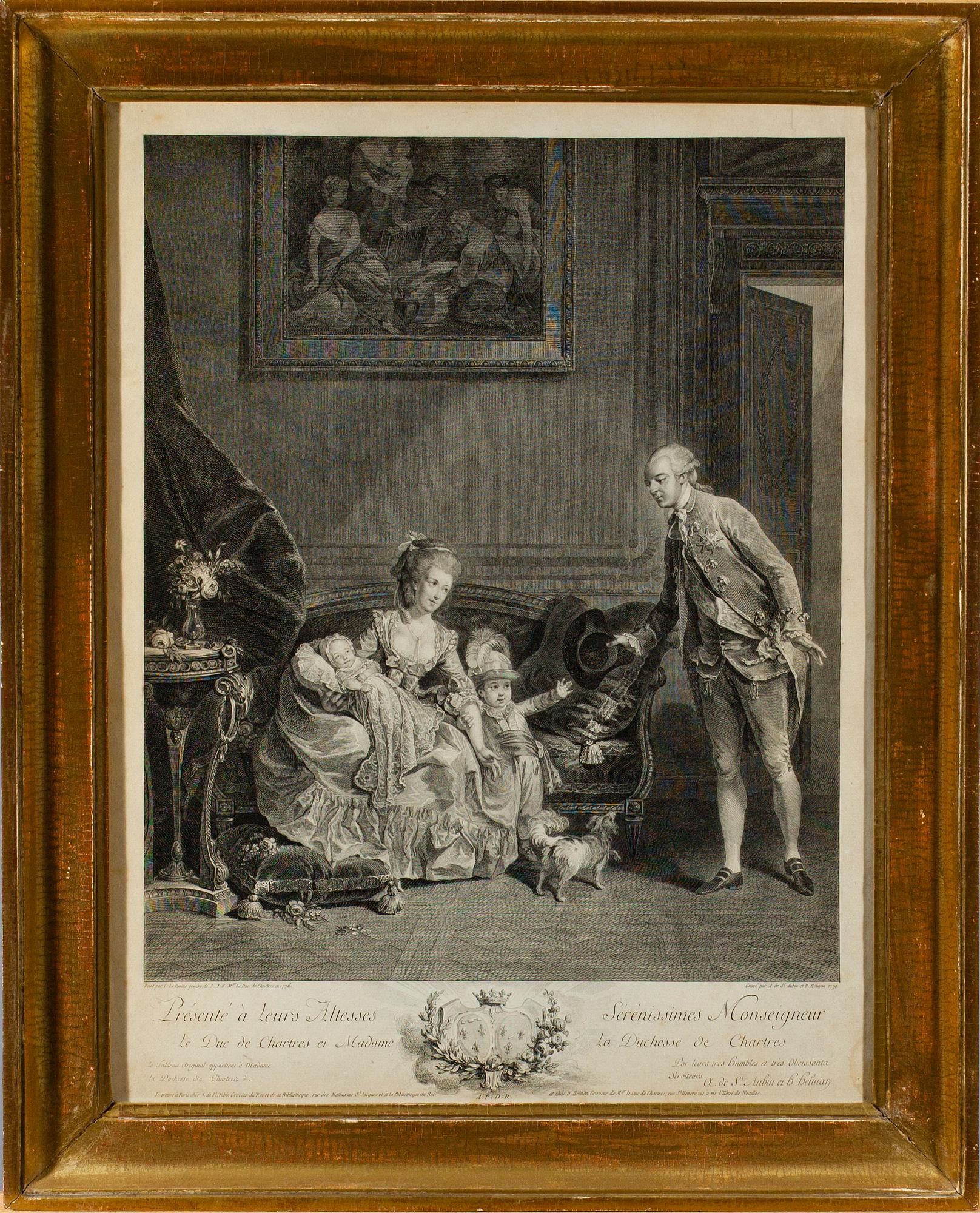 ETSNING, 1700-tal, A.de St.Aubin och H.Helman 1779.