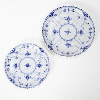 Royal Copenhagen, a 36-piece tea service, 'Blue Fluted', Denmark.