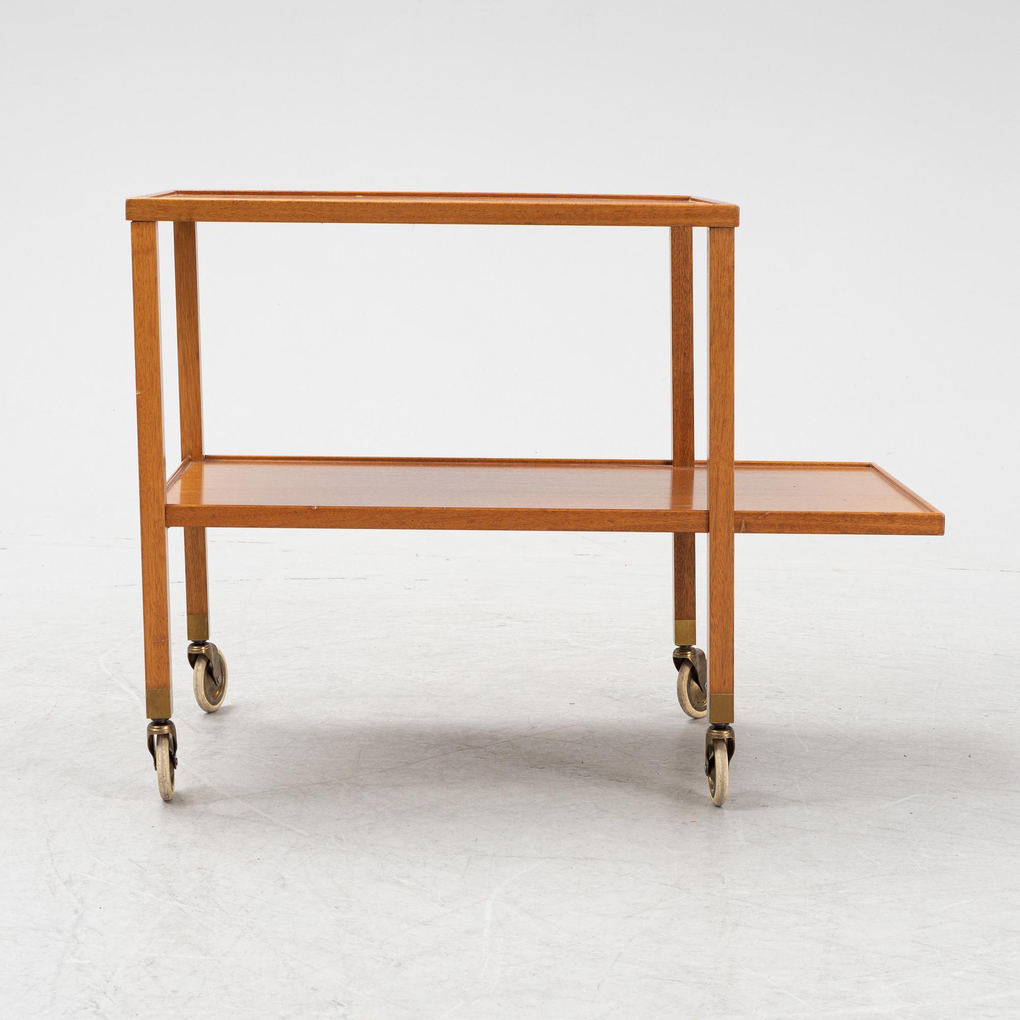 Josef Frank, a mahogany tea trolley, model 470, for Firma Svenskt Tenn, model designed in 1932.