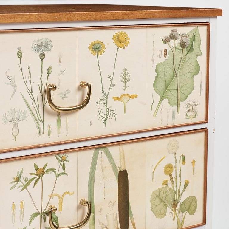 Josef Frank, a "Flora" chest of drawers, Firma Svenskt Tenn, Sweden, probably 1970s.