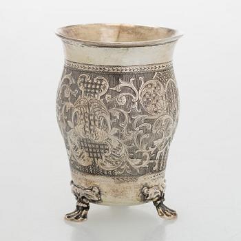Bägare, silver, Moskva 1848.