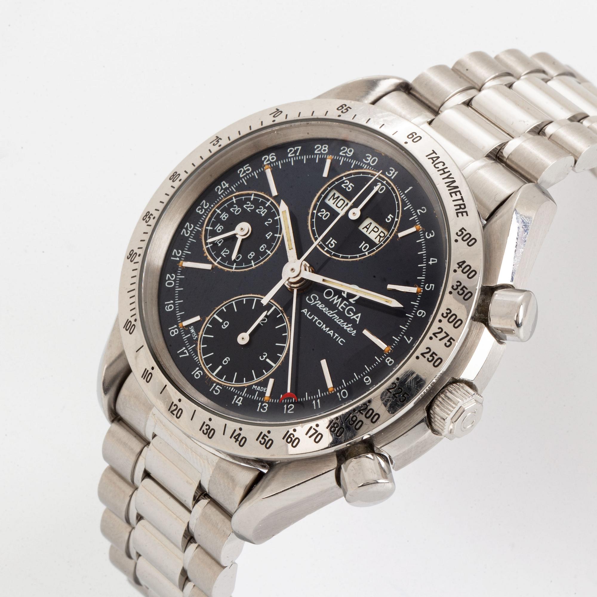 Omega, Speedmaster, Day-Date, wristwatch, chronograph, wristwatch, 39 mm.