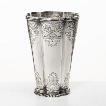 Tage Göthlin, vase, silver, Tenn & Silver Ab, Tesi, Gothenburg 1952.