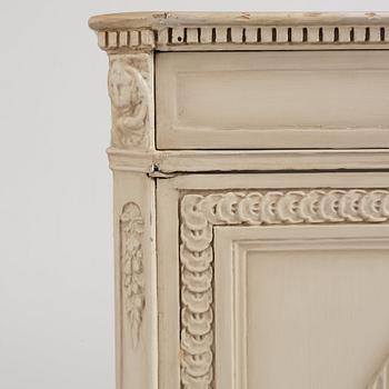 A late Gustavian cabinet, late 18th century.