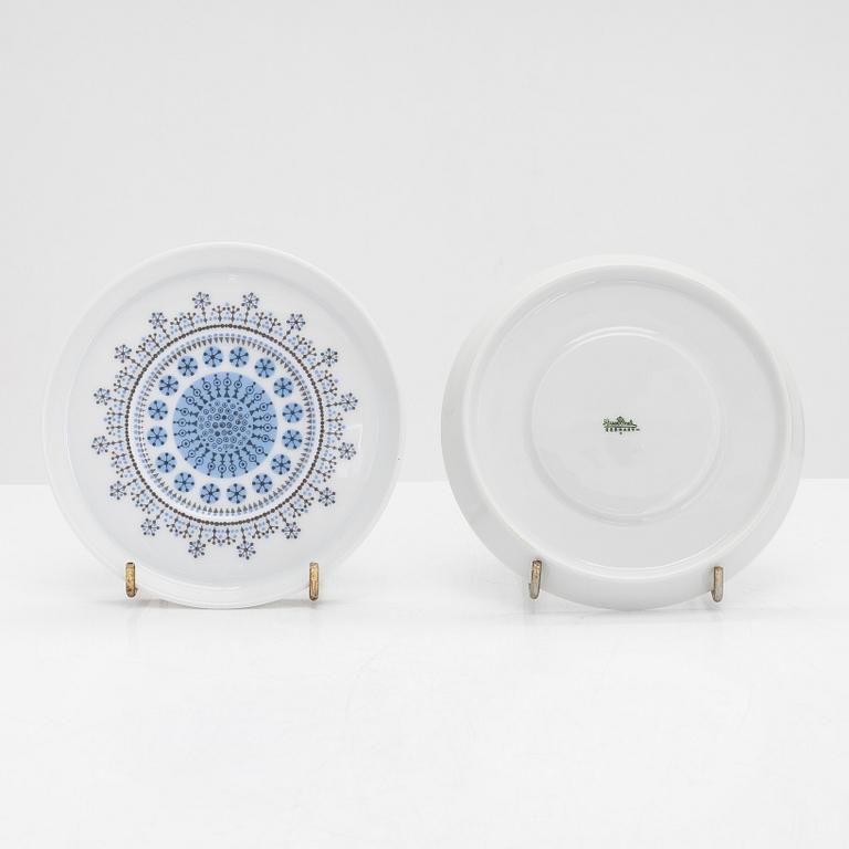 Tapio Wirkkala, kahviastiasto, 26 osaa, posliinia, "Composition / Jääkukka", Rosenthal Studio-linie.