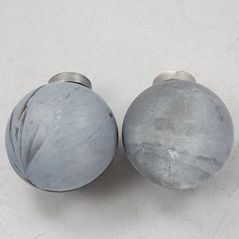 Bjarne Bech, a pair outdoor wall lights, Louis Poulsen, Denmark.