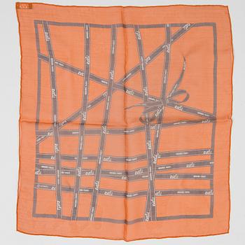 PRINTED SILK SCARF by Hermès.