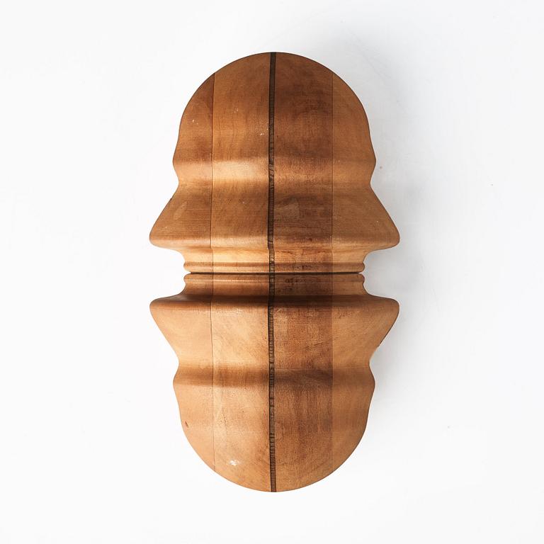 Sivert Lindblom, Sculpture, wood, two pieces.