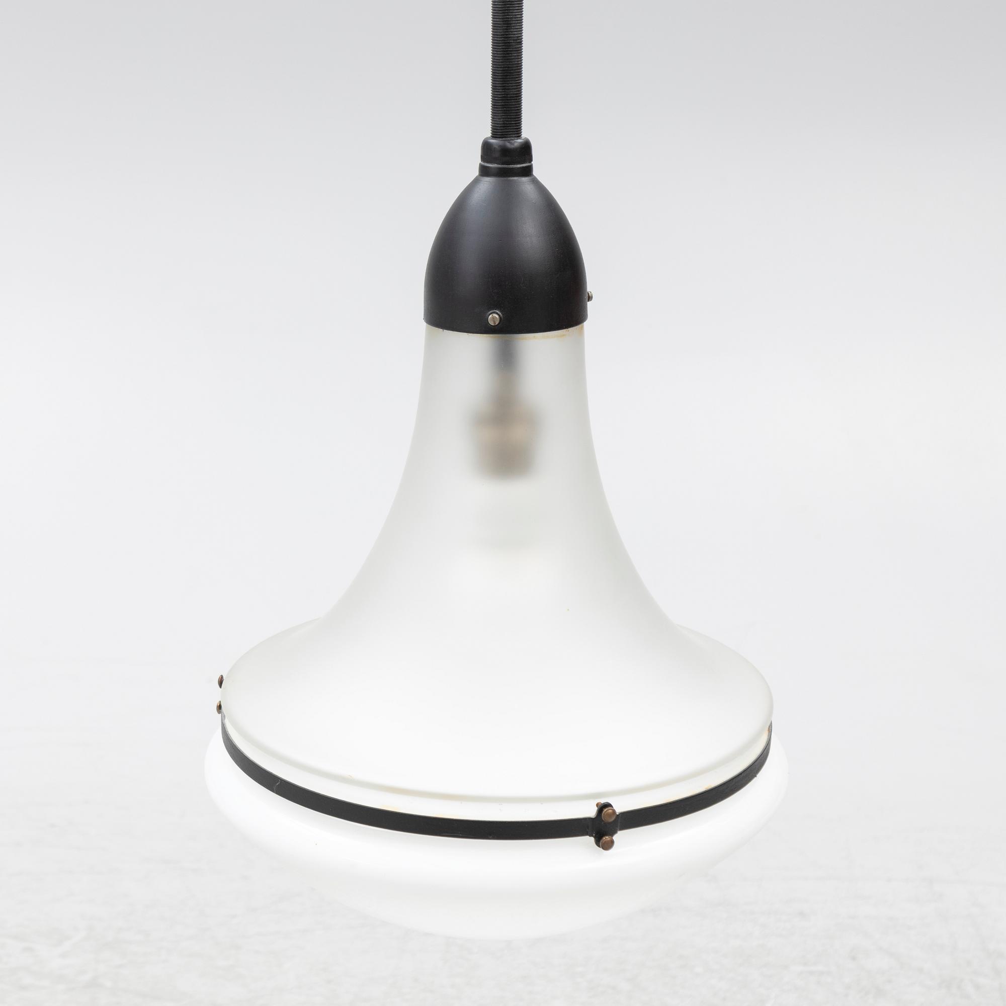 Peter Behrens, a 'Luzette' ceiling lamp, AEG or Siemens-Schuckert, Functionalism, Germany, first half of the 20th century.