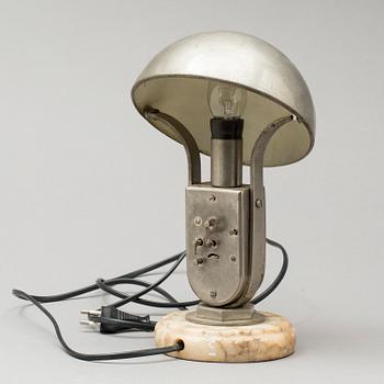 BORDSLAMPA MED KLOCKA, "MOFEM", art deco.