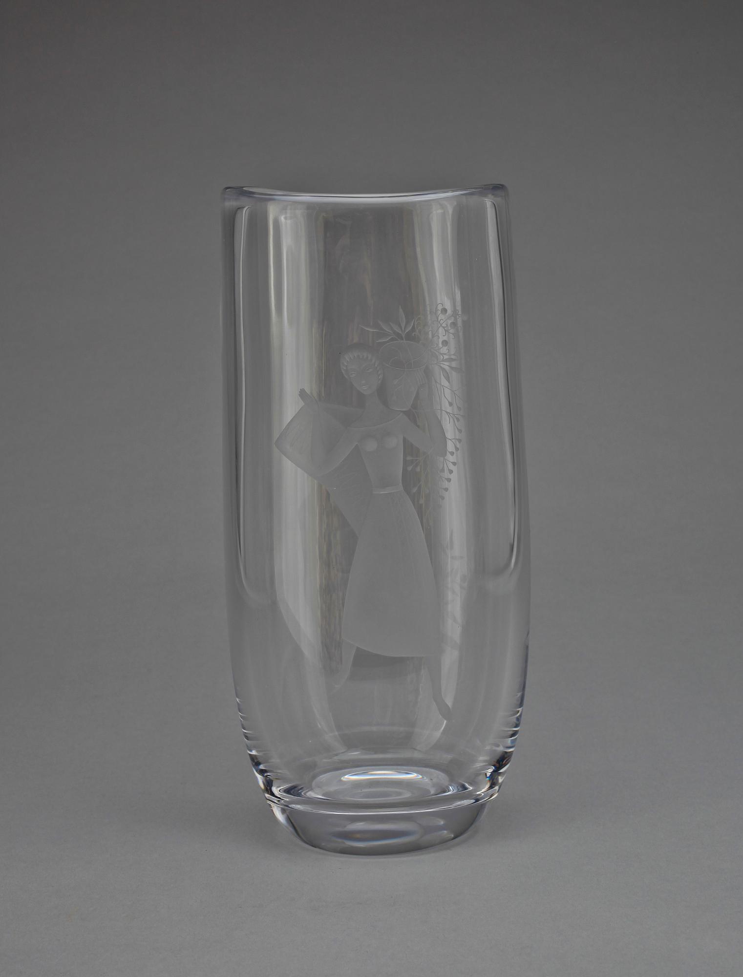 VAS, glas, Sven Palmqvist, Orrefors, 1900-talets mitt.