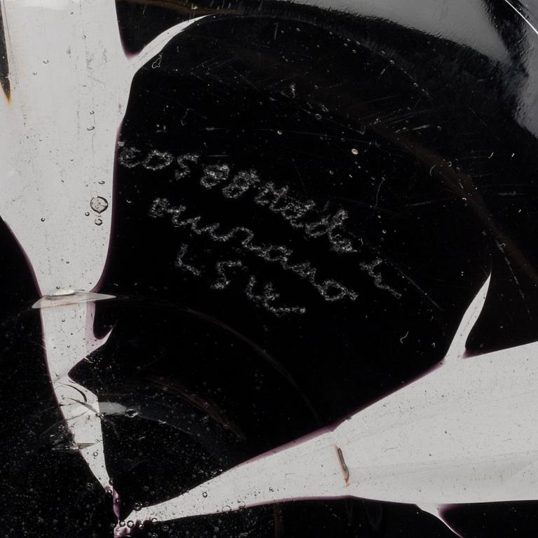 VAS, glas, EOS design, Laura Diaz de Santillana, Murano 1988, signerad.