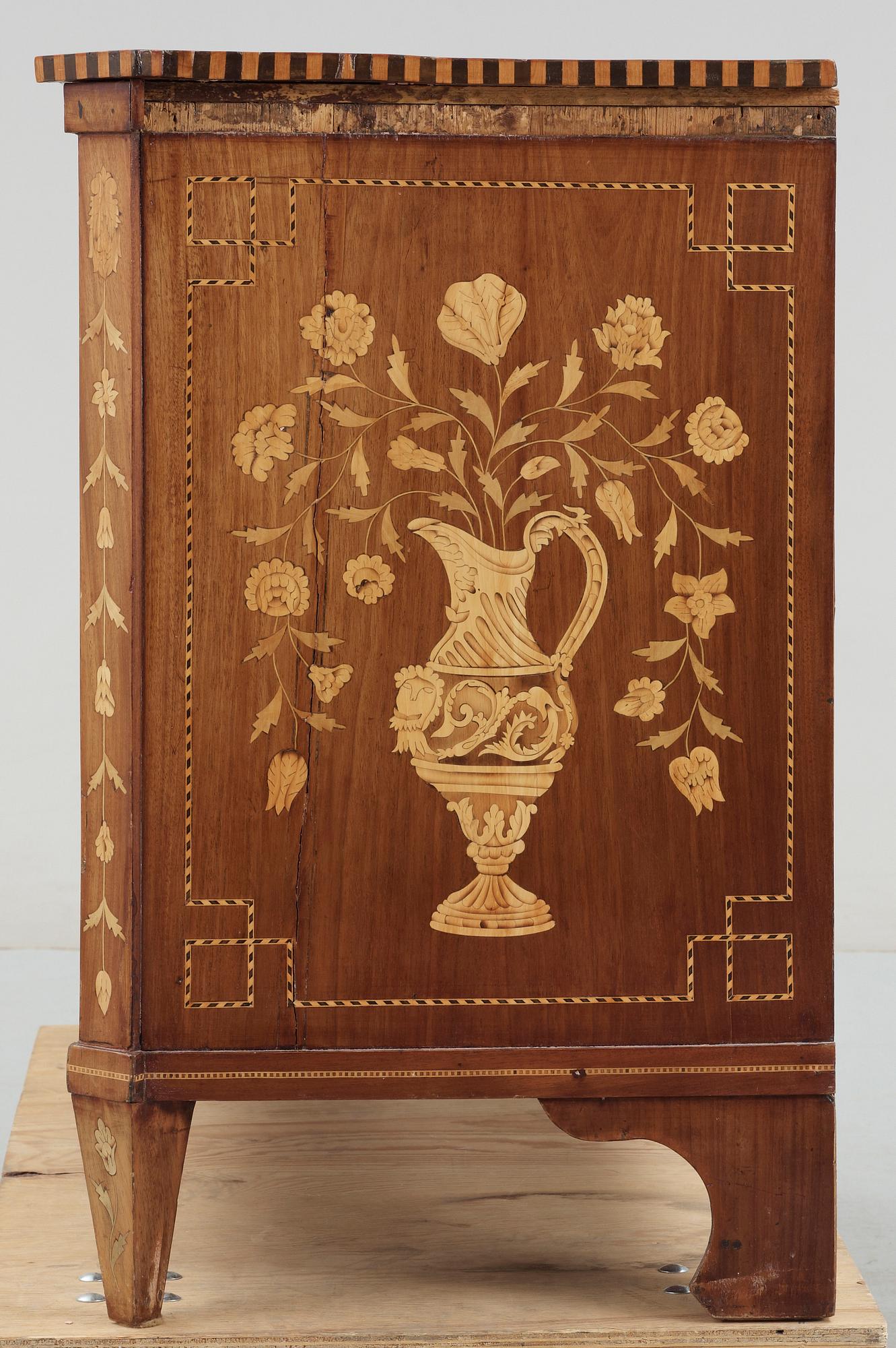 BYRÅ, troligen Holländsk, Louis XVI stil, 1800-tal.