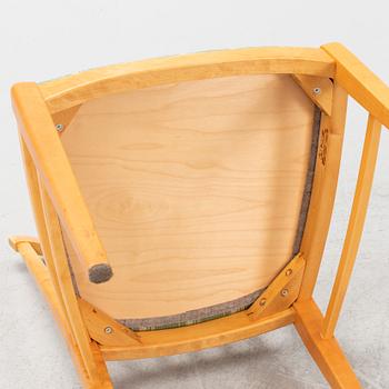 Carl Malmsten, a 'Herrgården' birch table and six chairs, Åfors Möbelfabrik, 1997.