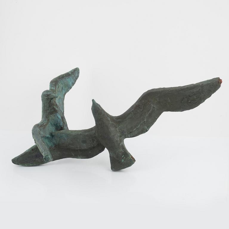 Ulf Tikkanen, sculpture, bronze, signed with initials.