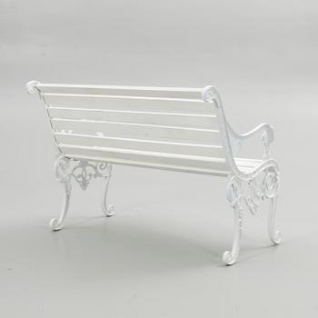 Garden bench, 20th century.