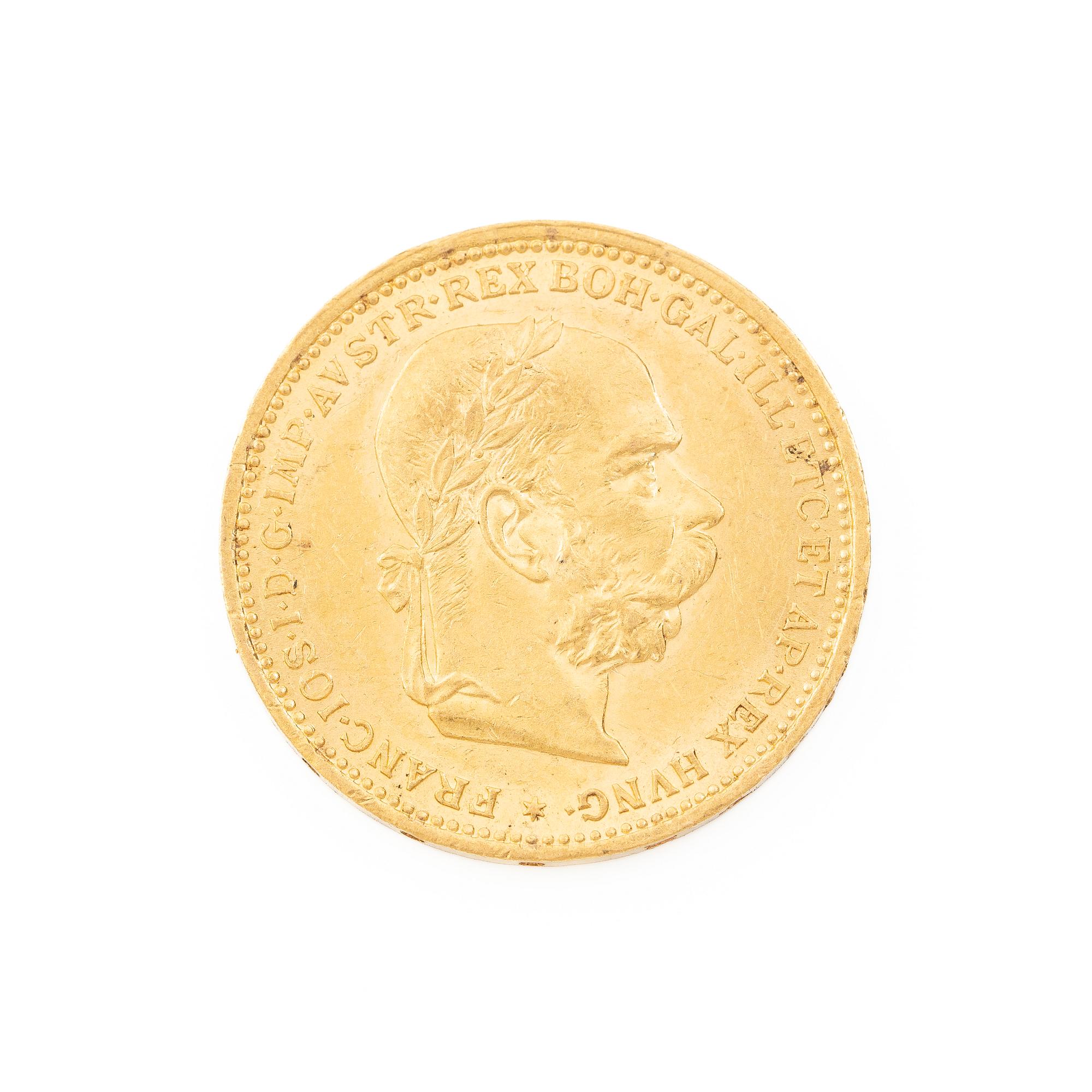 Gold coin, Austria-Hungary, 20 Corona, 1893.