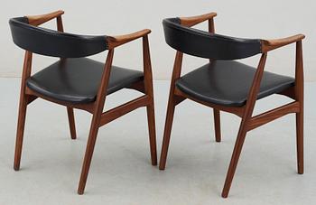 KARMSTOLAR, ett par, sannolikt Danmark, 1950-/60-tal.