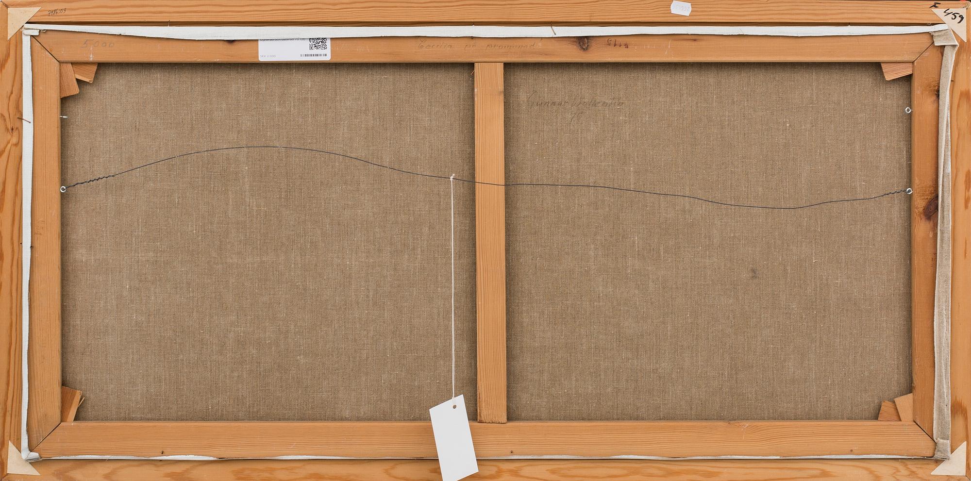 GUNNAR WALLENTIN, oil on canvas, signed.