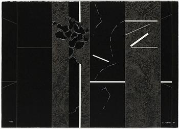 GRAFIKMAPP, "Grand Palais, Paris", Saga 90. Numrerad 77/150. 1989. Bl a Lennart Aschenbrenner, Curt Hilfon.