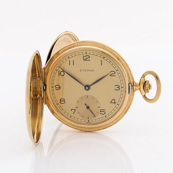 ETERNA, pocket watch, hunter case, c 49 mm.