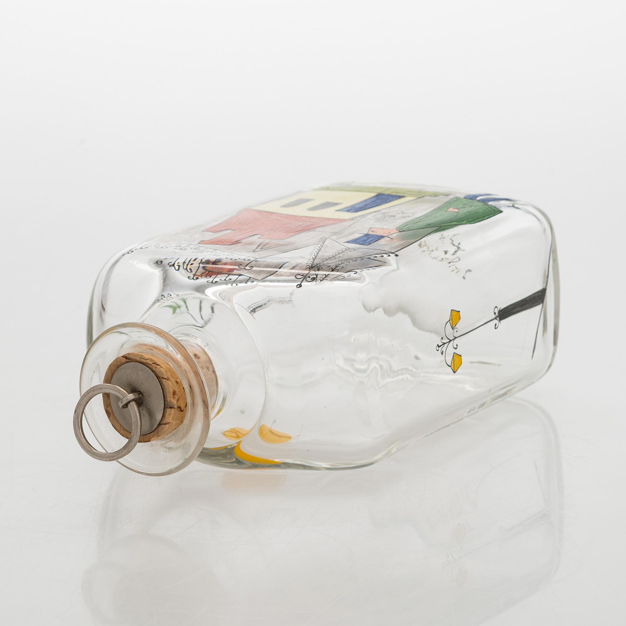 Tapio Wirkkala, A liquor bottle with ten shot glasses, Iittala 1948.