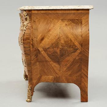 A Swedish Rococo commode by Christian Linning (master in Stockholm 1744-1779).