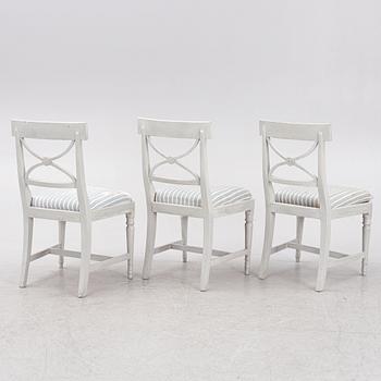 Stolar 3 st, Gustavianska, omkring år 1800.