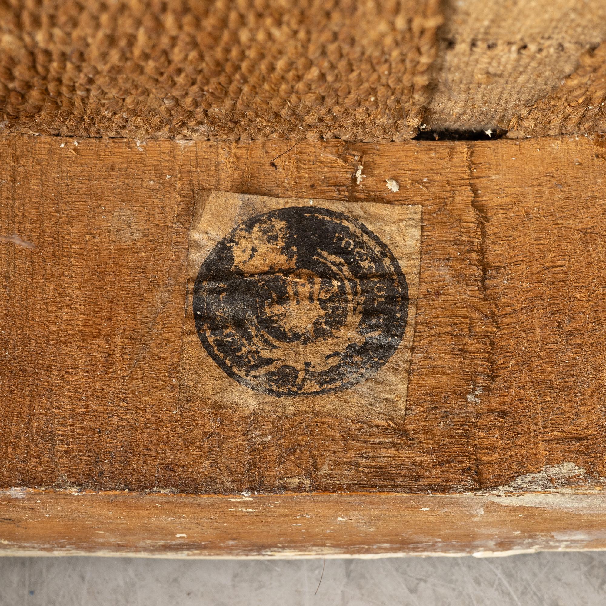A pair of Gustavian chairs, Stockholm, late 18th century.