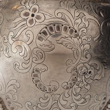 A sterling silver footed vase, 20th Century.