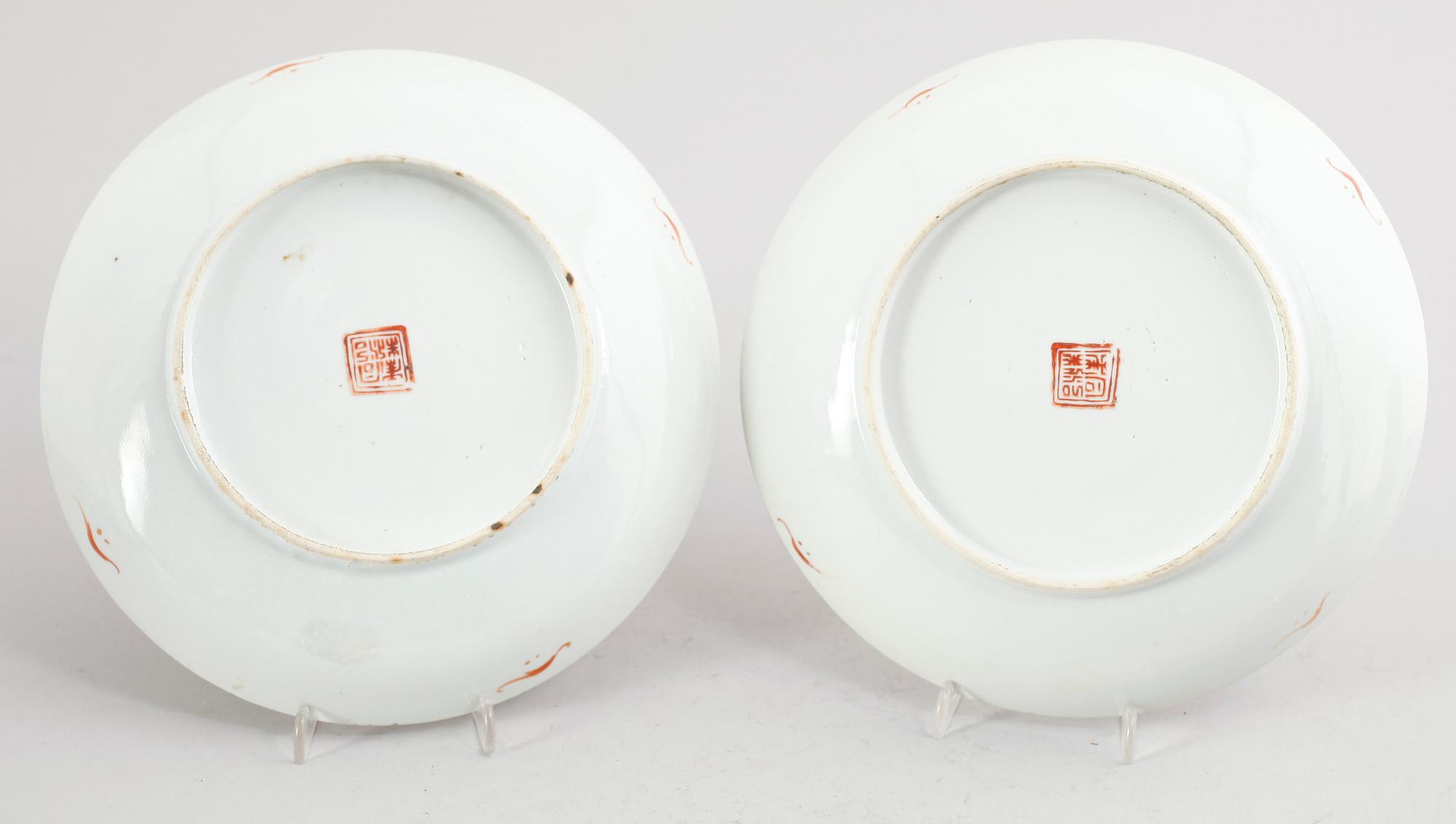 FAT, 1 par, porslin, Kina, sannolikt tidigt 1900-tal.