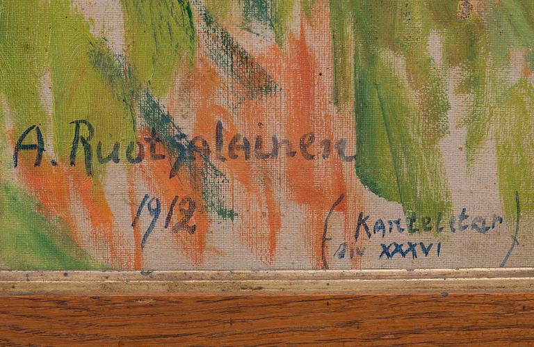 ALFRED RUOTSALAINEN, olja på duk, signerad 1912 (siv XXXVI).