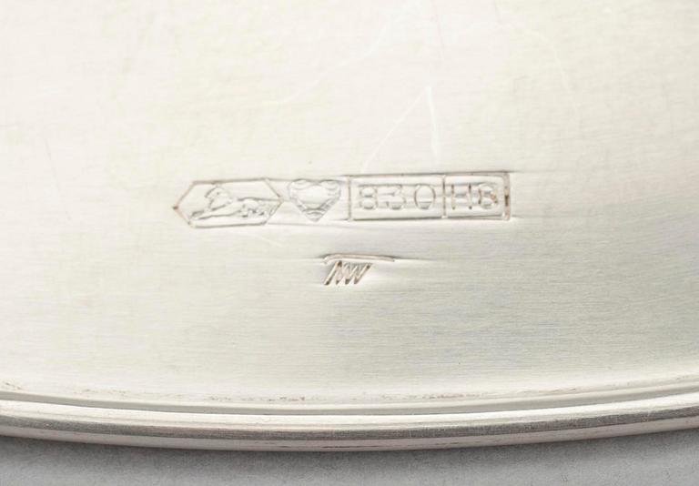 FAT, silver, Tapio Wirkkala, sign TW, Kultakeskus 1985. Vikt ca 172,8.