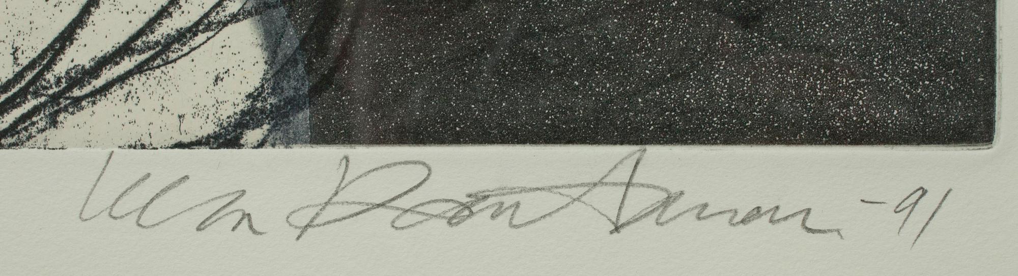 ULLA RANTANEN (FINLAND), etsning, 25/70, sign. och dat. -91.