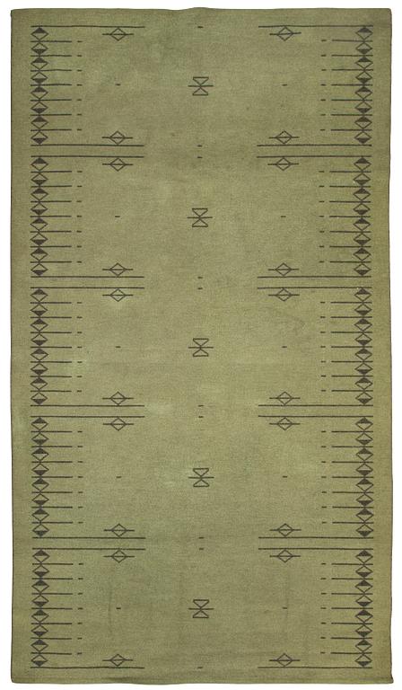 Aappo Härkönen, 1950/1960s  Finnish flat weave carpet for Vaasan Mattokutomo. Circa 320 x 180 cm.