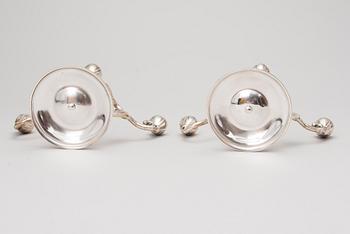 W.A. BOLIN, KANDELABRAR, ett par, silver, Stockholm 1934.